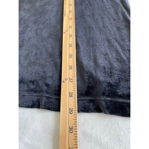 Velvet Long-Sleeve Top By Artifact New York In Black Whimsigoth Large - Picture 4 of 6